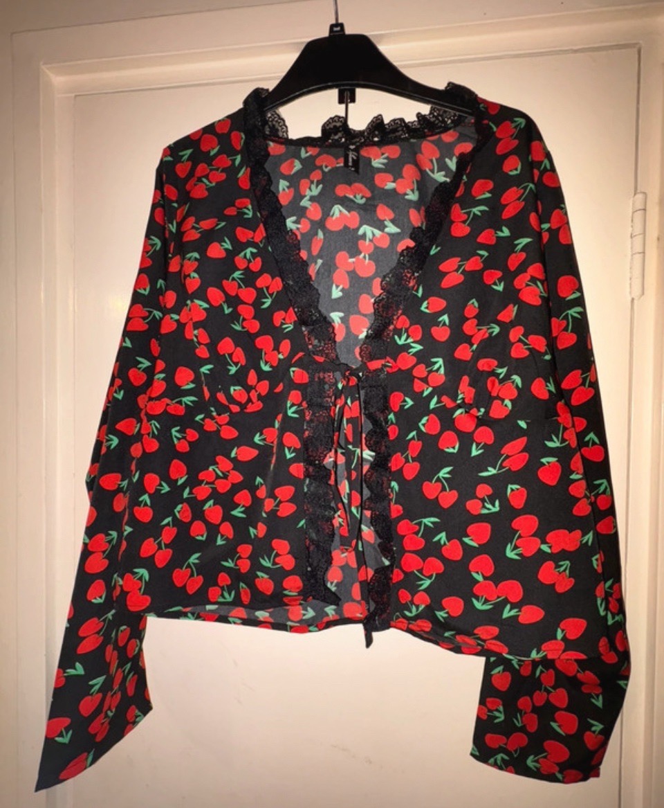 Cherry Print Blouse