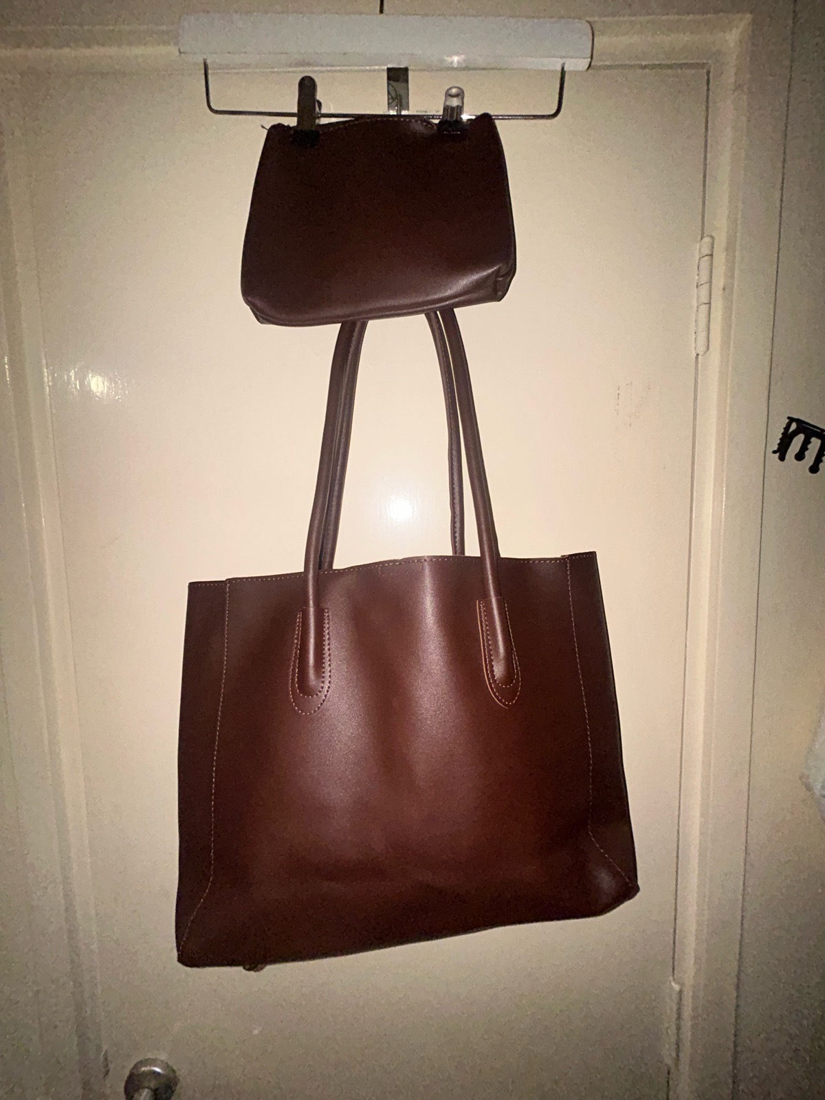 2 Pcs Brown Bag Set