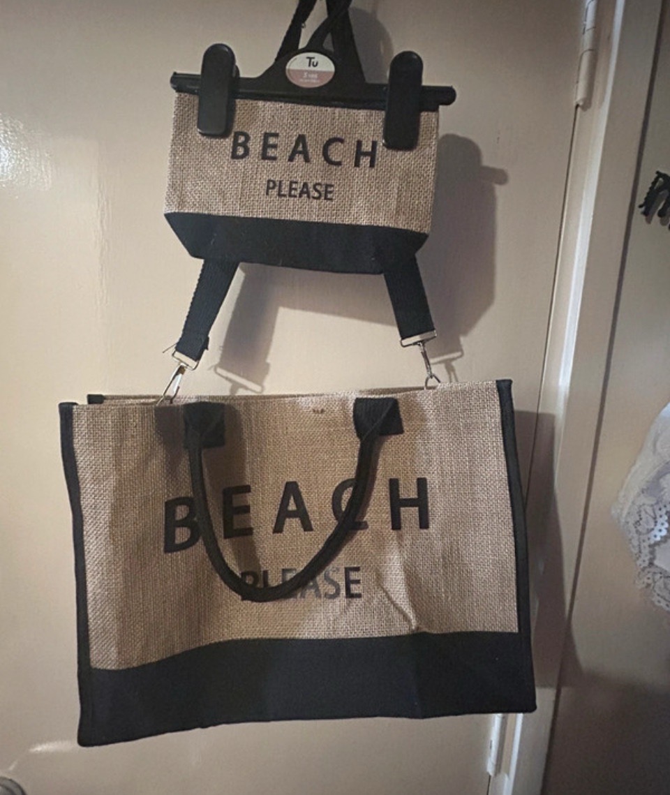2 Pcs Beach Bag Set