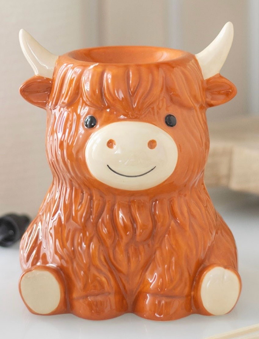 Highland Cow wax melt Burner