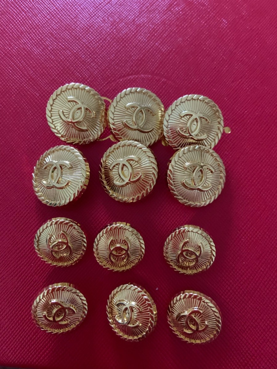 Vintage Chanel gold buttons