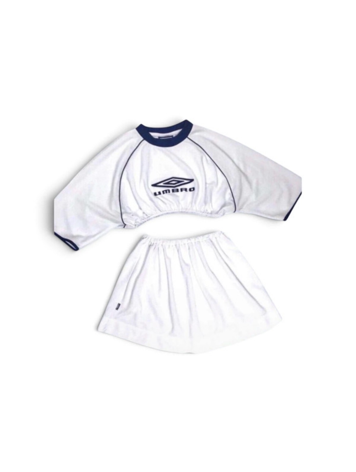 Umbro Crop Top & Skirt Reworked Co Ord