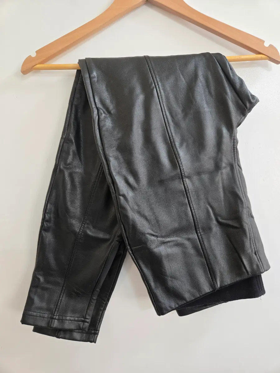 New look high waisted Faux leather PU legging trousers - Size 14