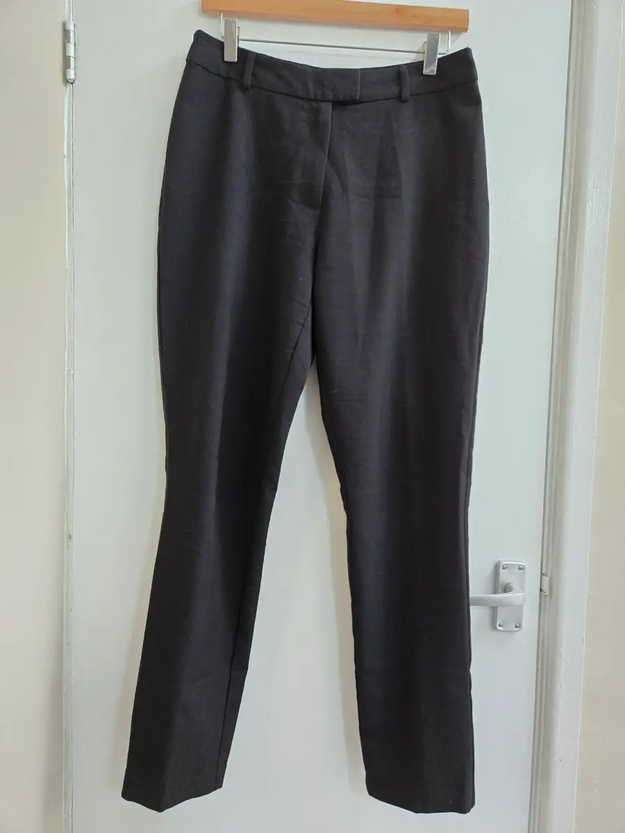 The collection by Debemhams Black Tailored Slim Leg Trousers - Size 12