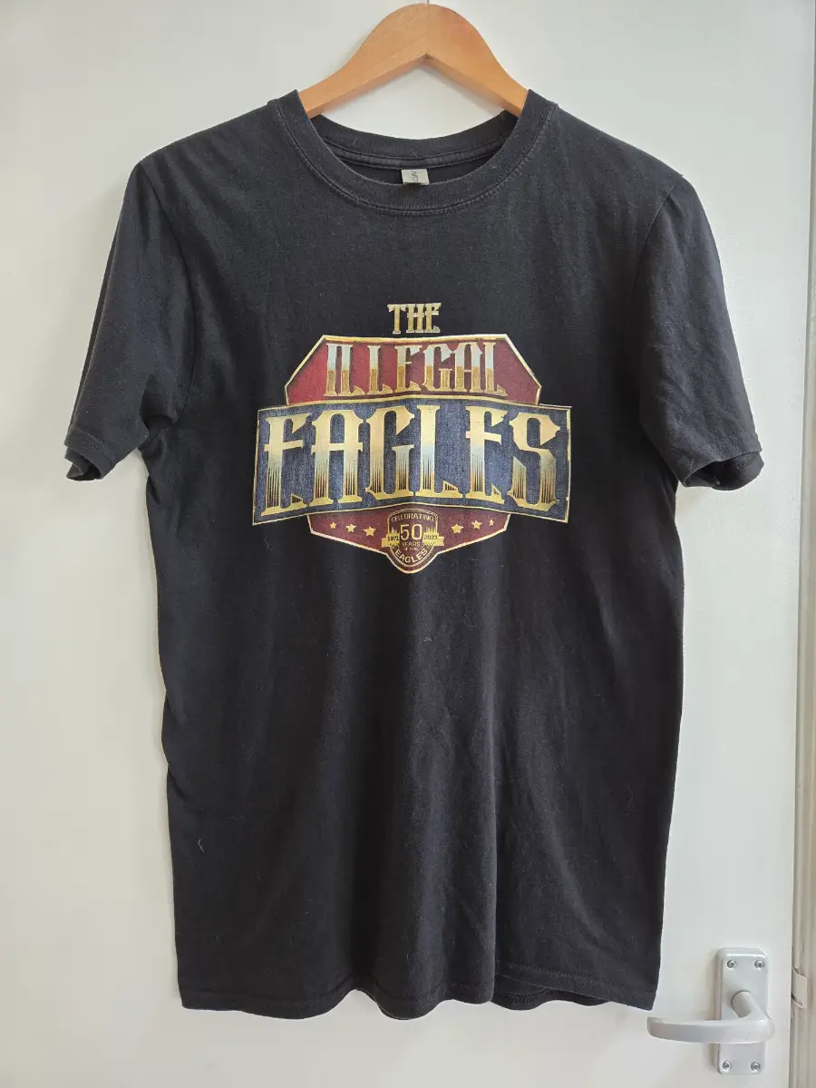 The Illegal Eagles 50th Anniversary Tour T-shirt - Black Band Shirt - Size M