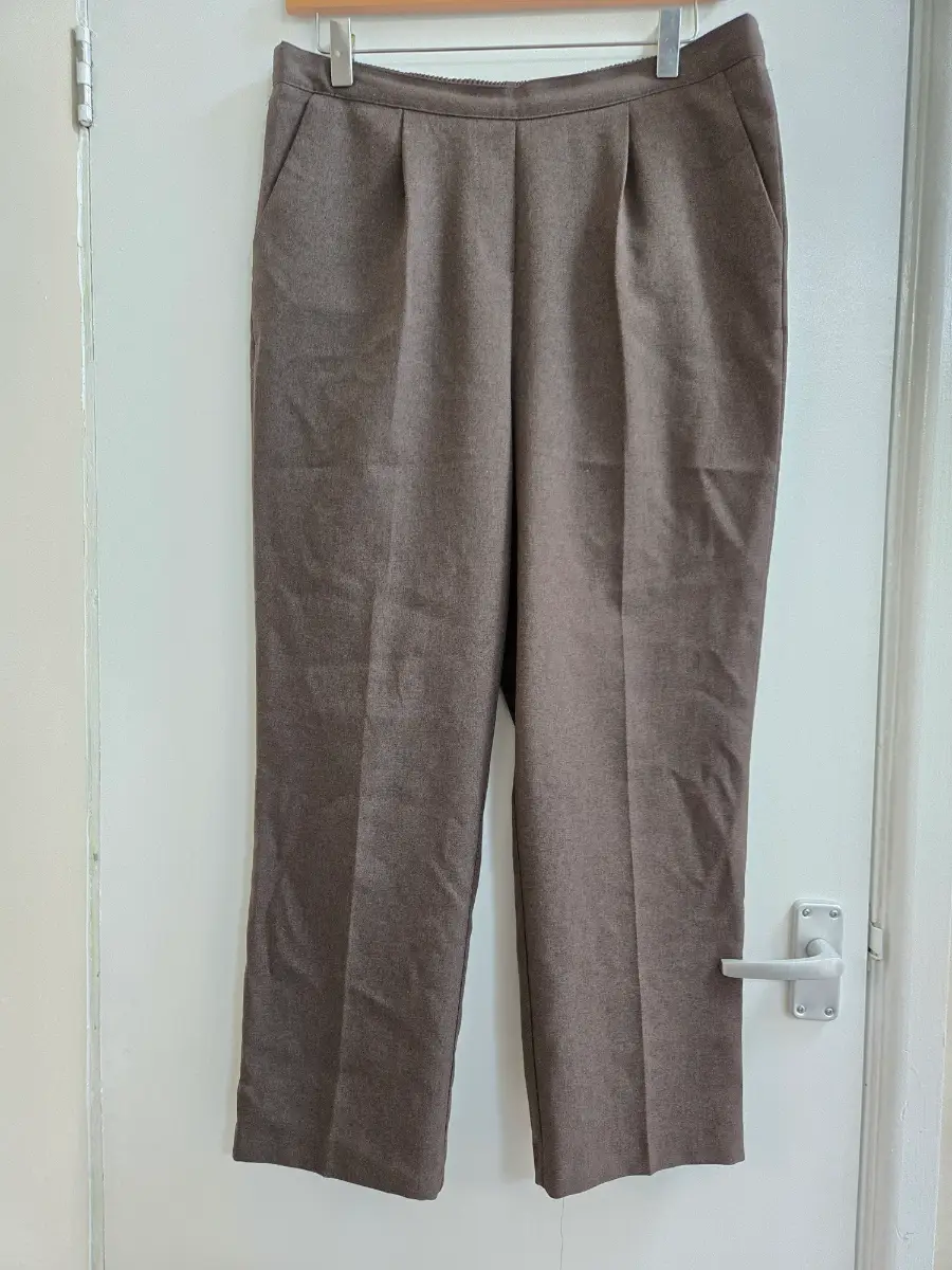 Vintage y2k 90s Bonmarche Brown Pleated High Waisted Trousers - Size 12
