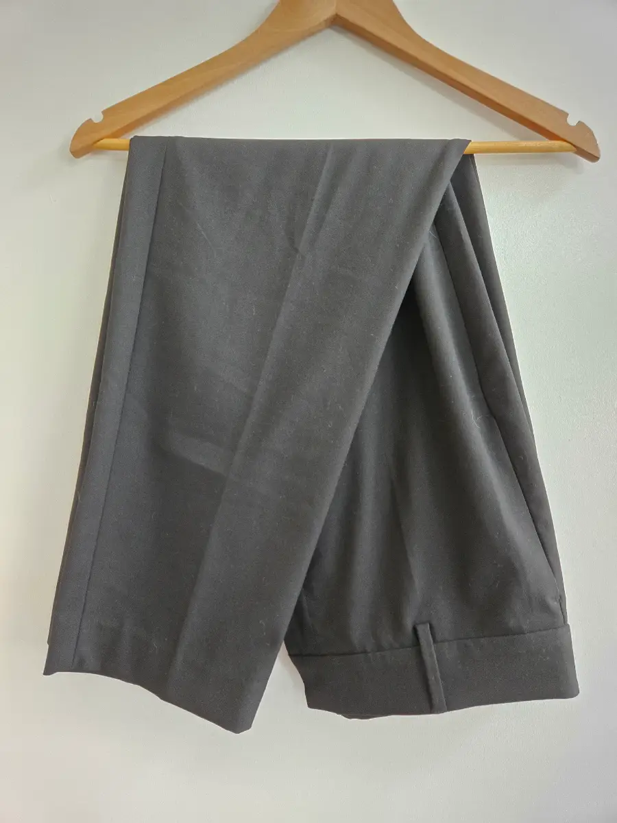 H&M High Rise Black Tailored Work Trousers - Smart Formal Slim Leg Trousers - Size 16