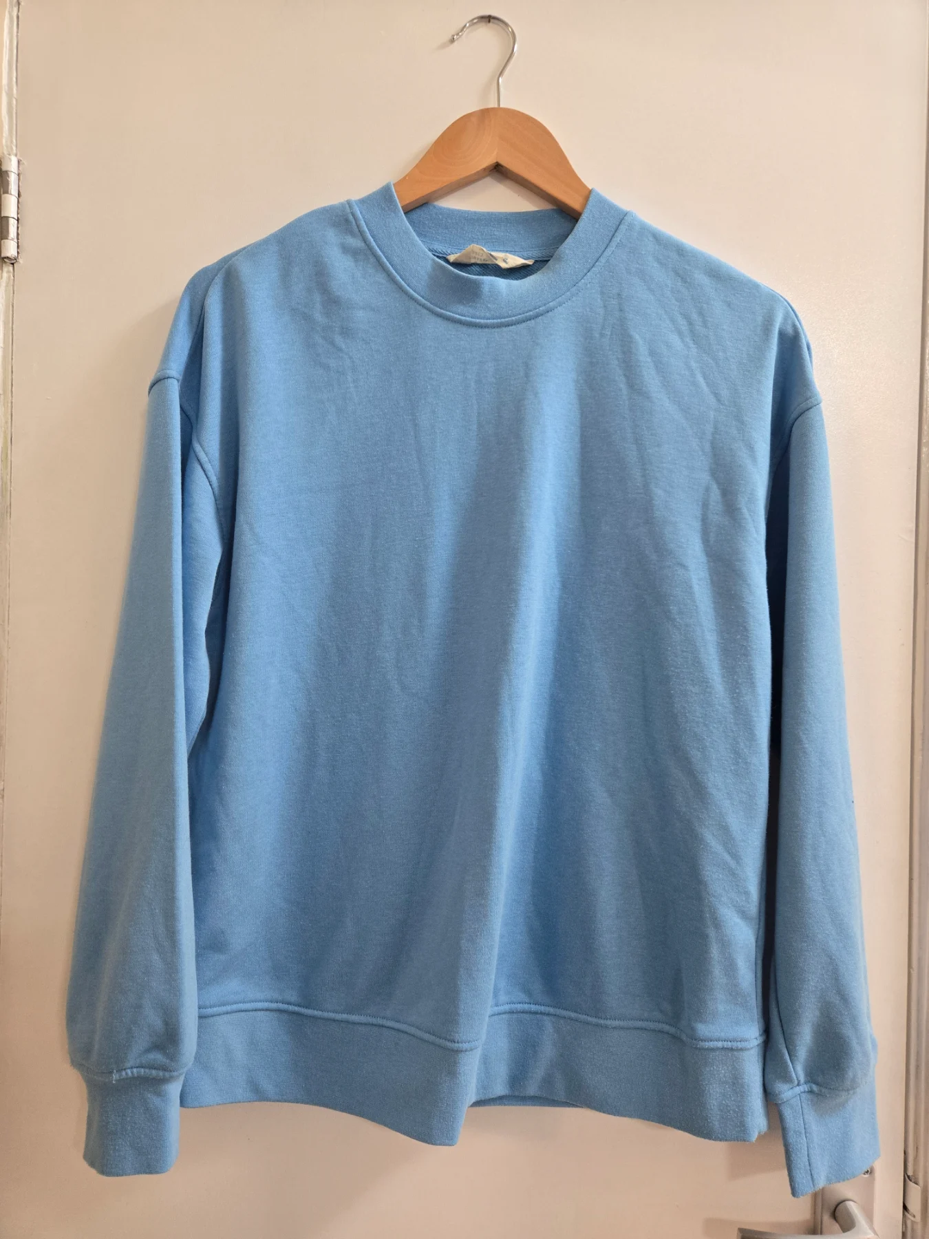 Primark Pastel Light Blue Cotton Blend Crewneck Pullover Jumper Sweater - Size 10/12