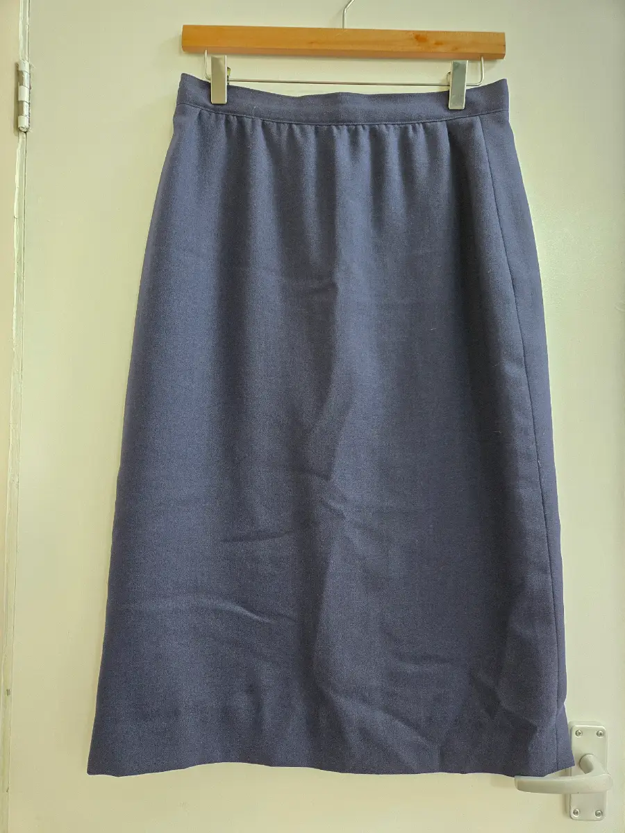 Vintage 90s Navy blue Pencil skirt corporate work wear - Size 12