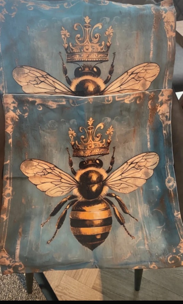 Queen bee cushion covers pack of 2