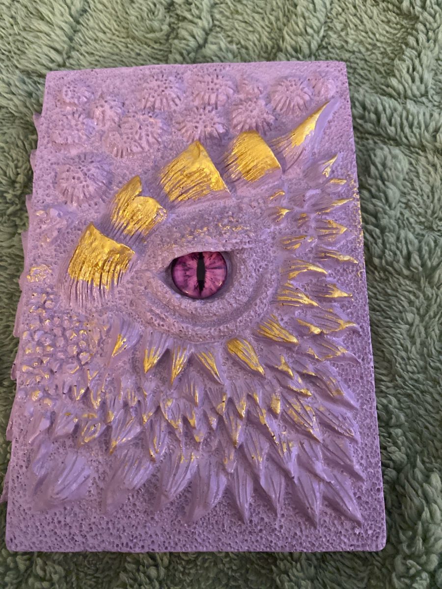 Resin dragon notebook
