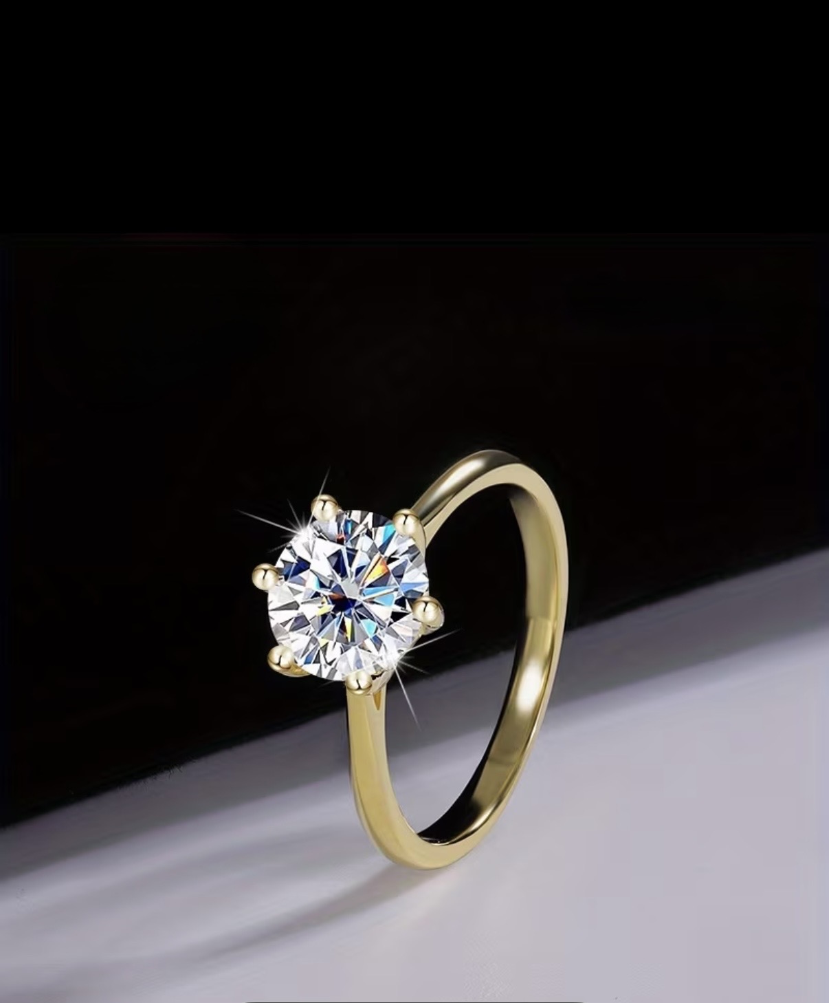 Beautiful Moissanite diamond engagement ring 1.0 ct RRP £130+