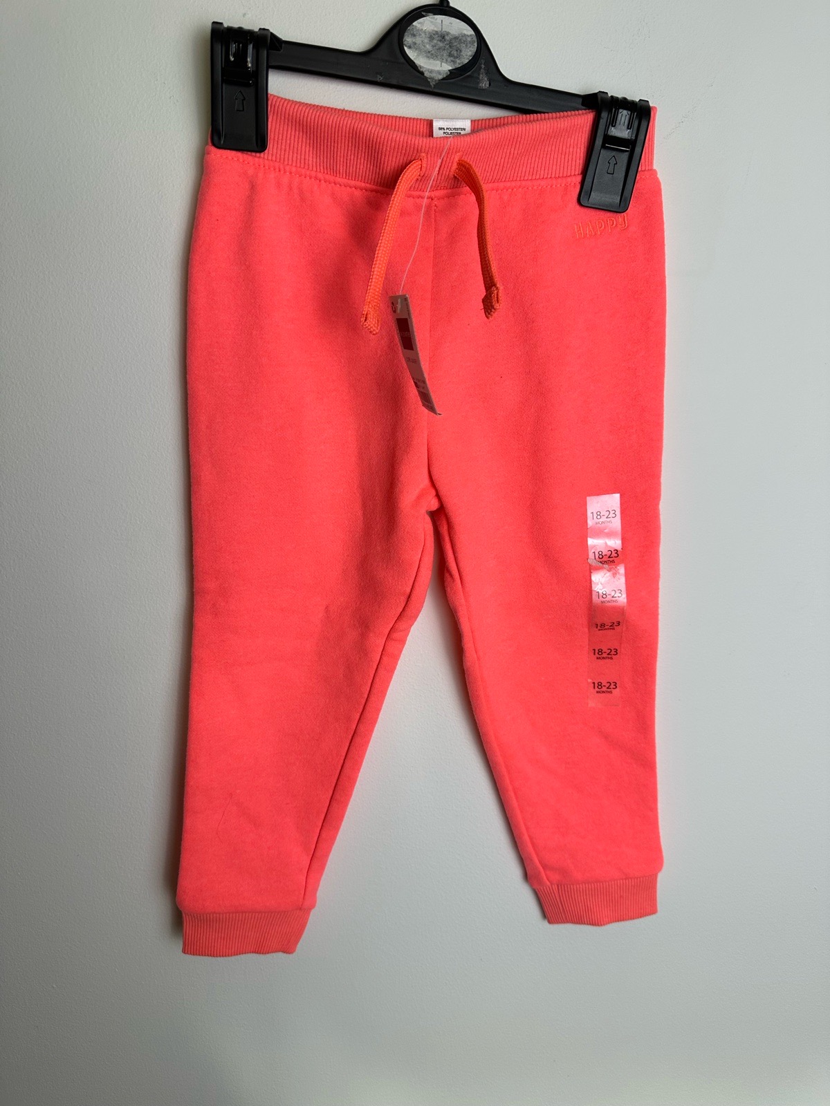 Dunnes Stores Baby Girls Joggers 18-23 Months Coral Pink NWT