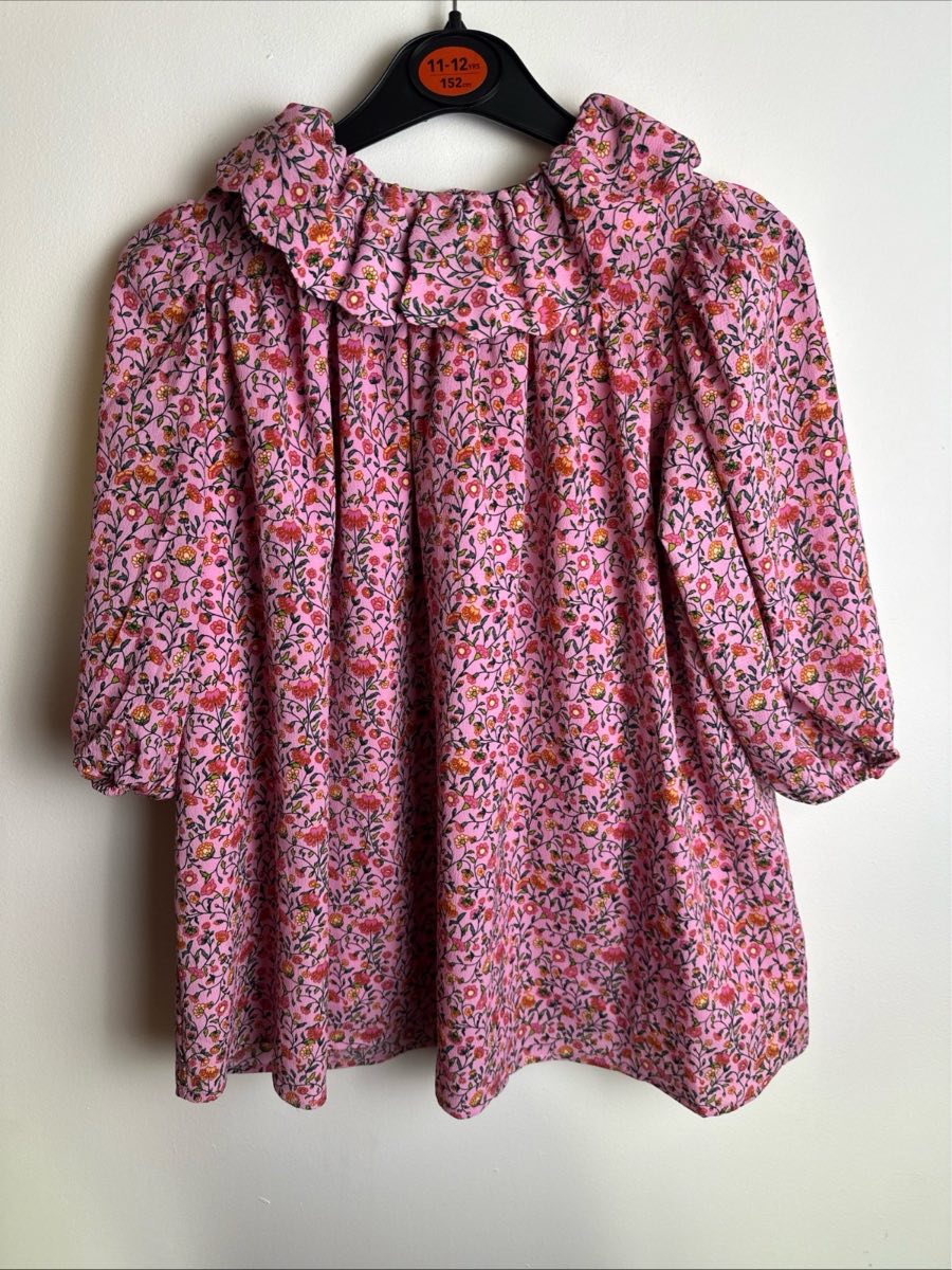 Dunnes Stores Girls Pink Floral Ruffle Dress Age 4-5 Years