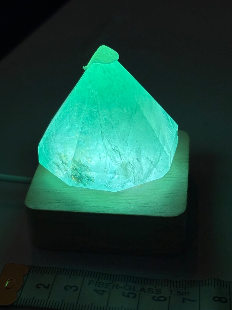 Fluorite diamond shaped crysta.