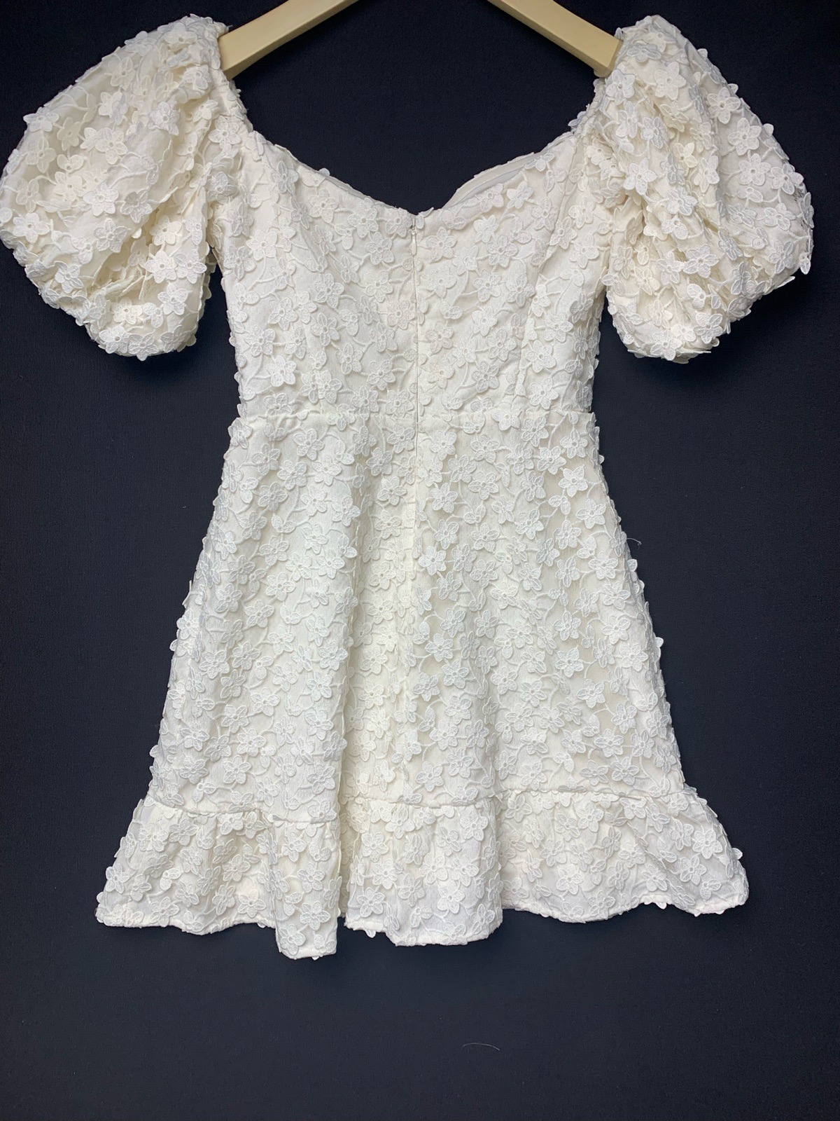 & other stories floral lace mini dress