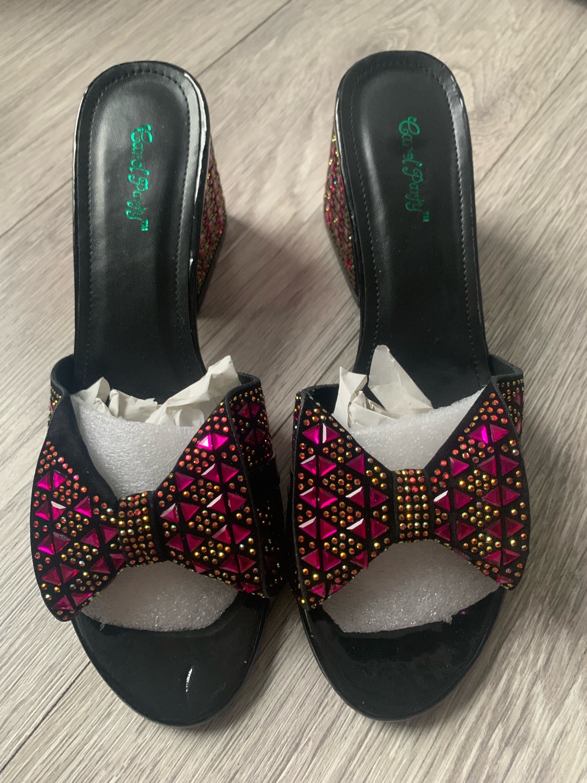 Open toe heels