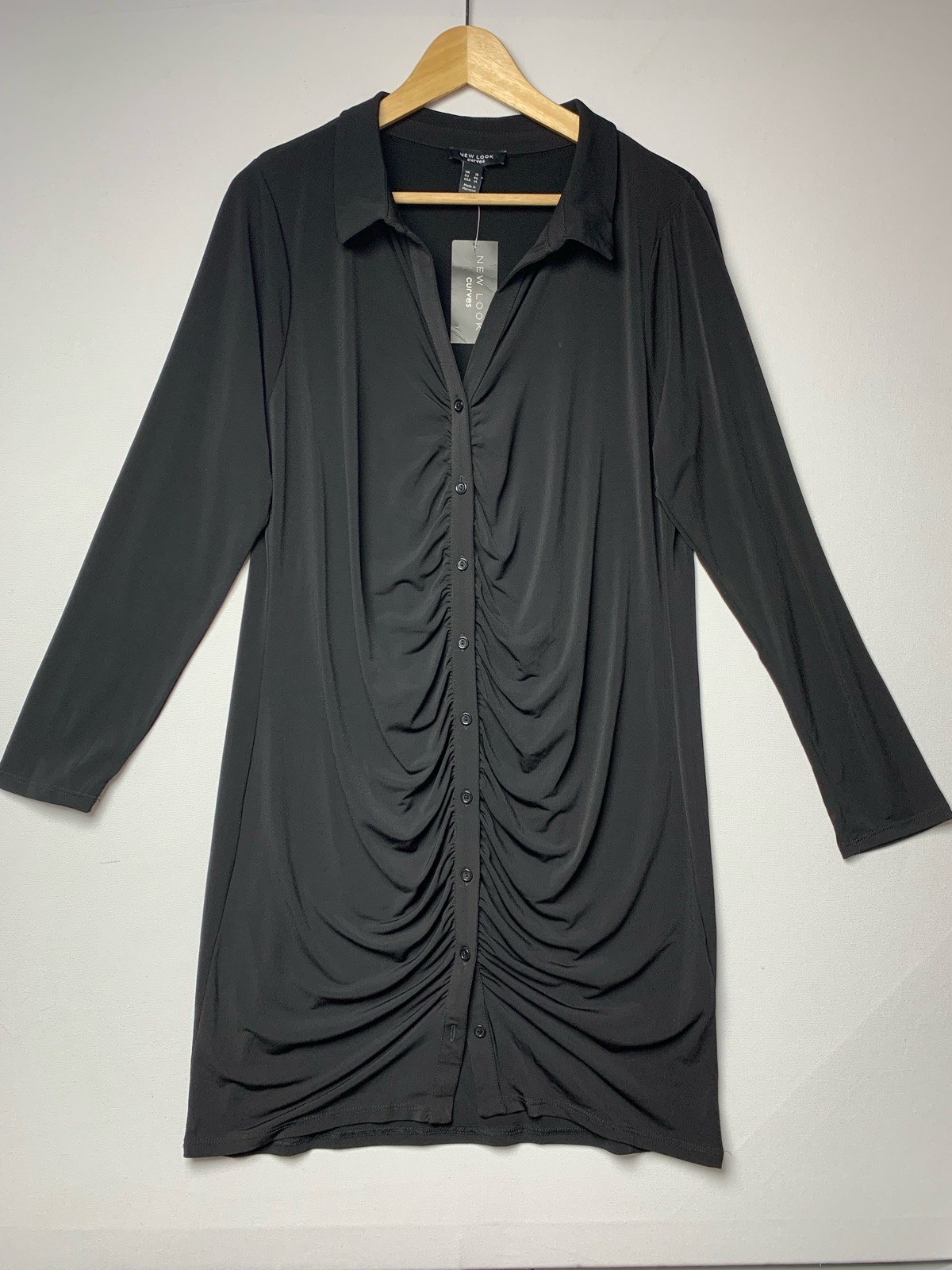 New look  curve button down dress
