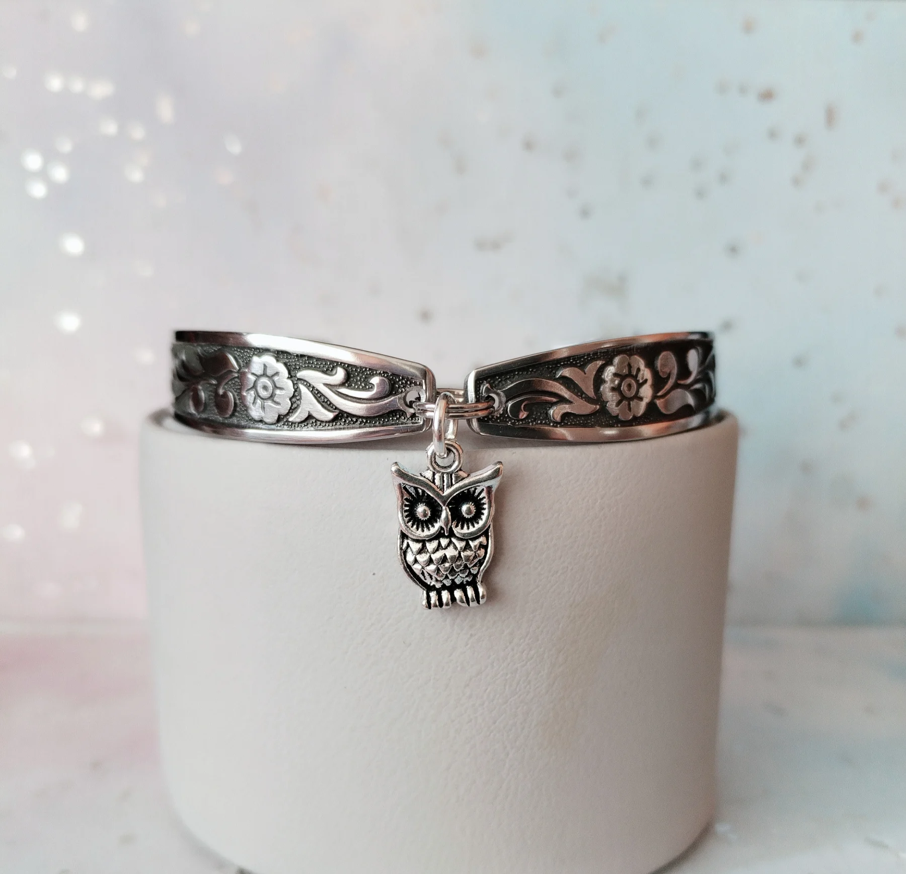 Handmade Stainless Steel Spoon Bracelet | Charm Options