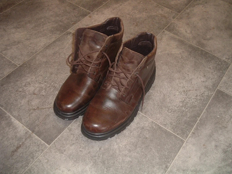 size 8 rohde sympatex mens brown leather lace up boots