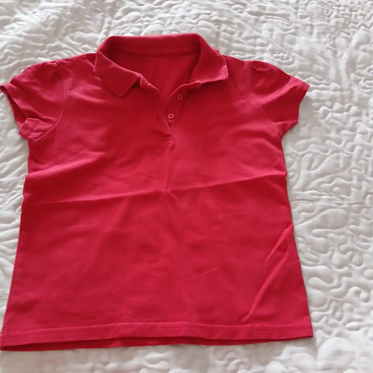 George red polo shirt girls age 11-12 school uniform