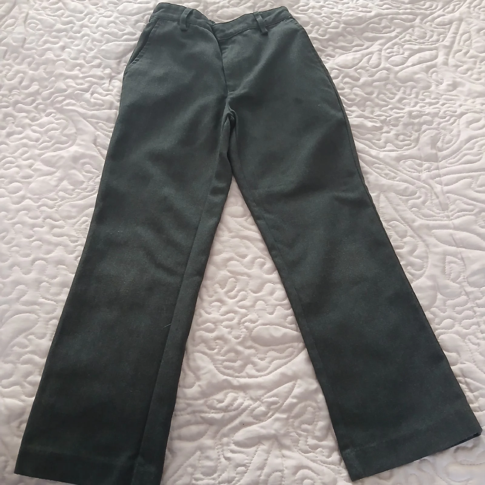 David Luke Dark Grey School Trousers Age 7-8