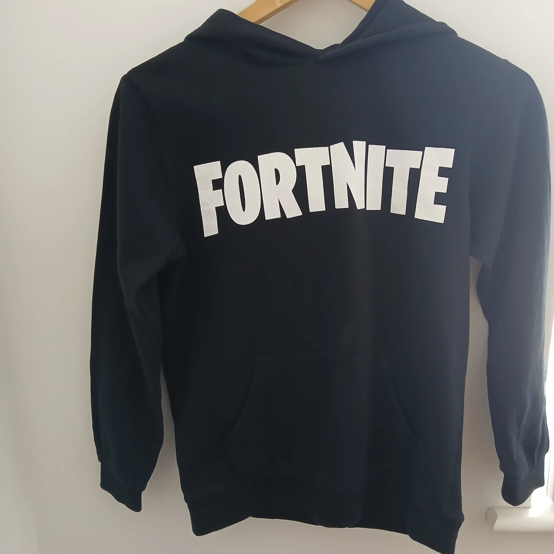 Fortnite Black Gaming Graphic Hoodie Boys Age 11-12