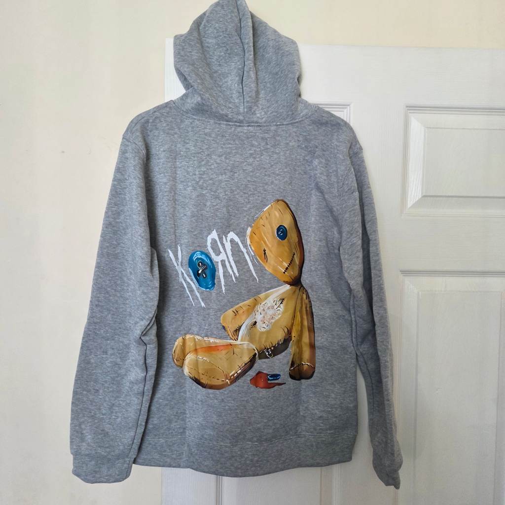 Korn hoodie - grey - XL - new