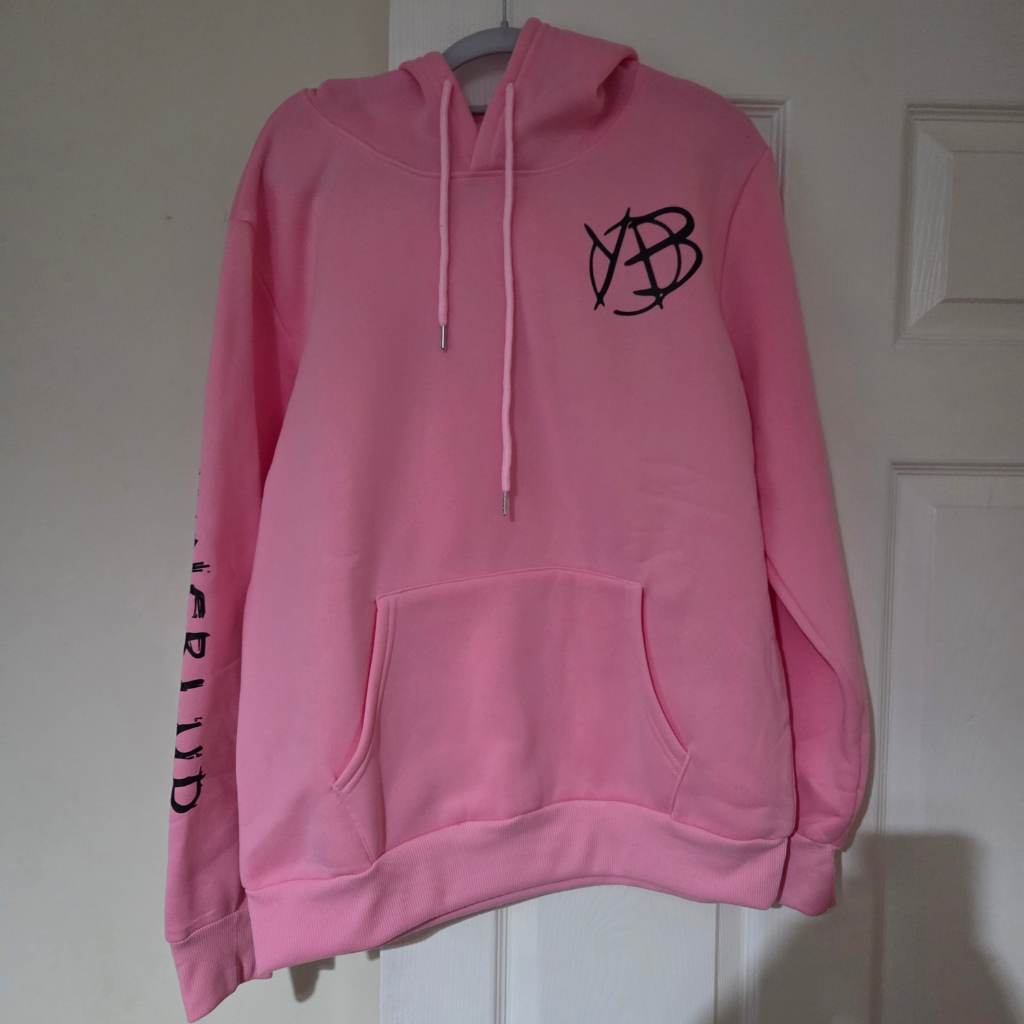 Yungblud hoodie - pink - new - small adult