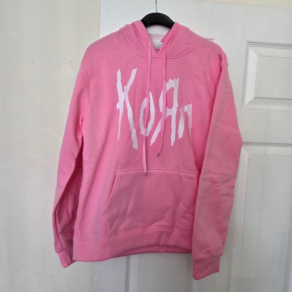Korn hoodie - new - pink - medium