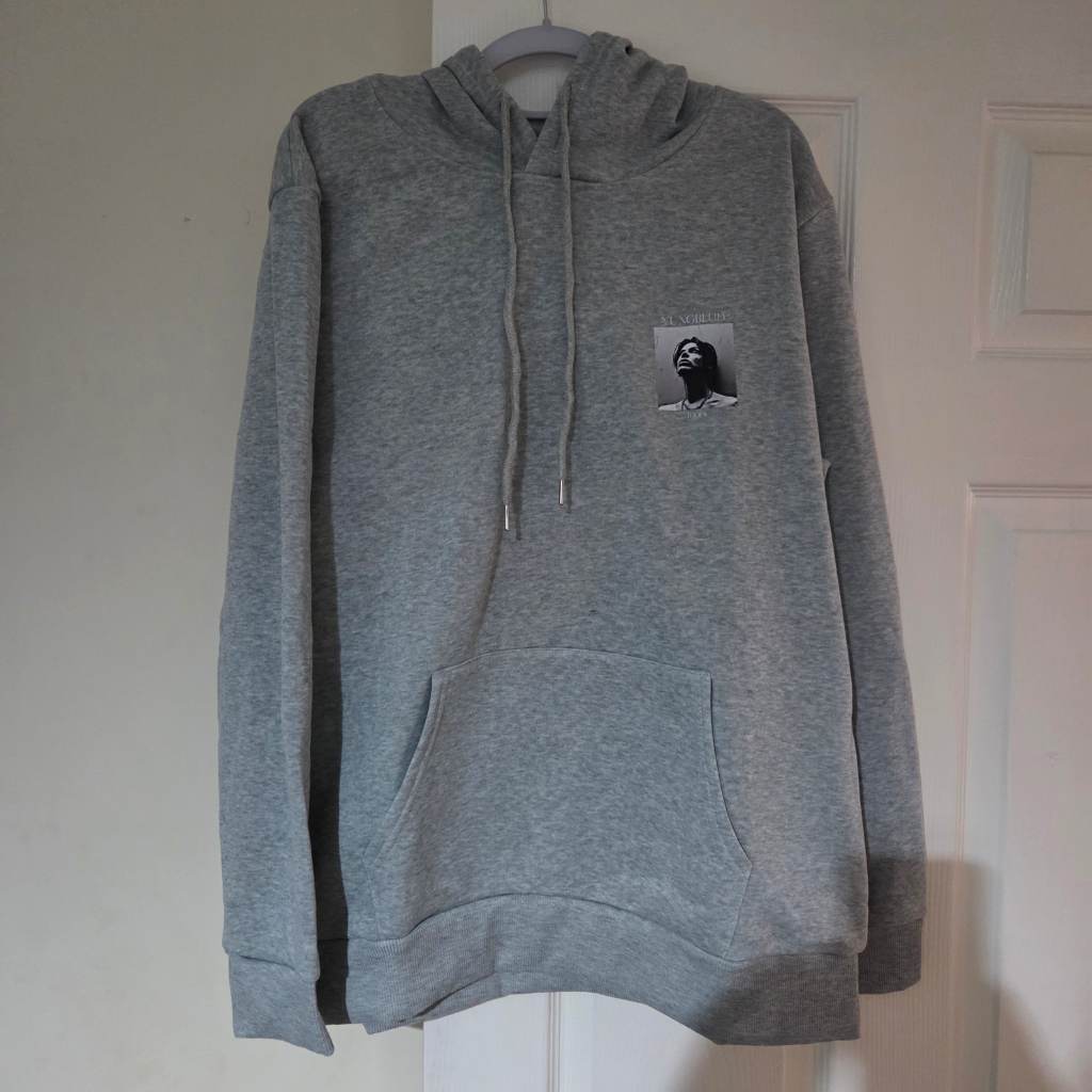 Yungblud graphic hoodie - grey - large - new