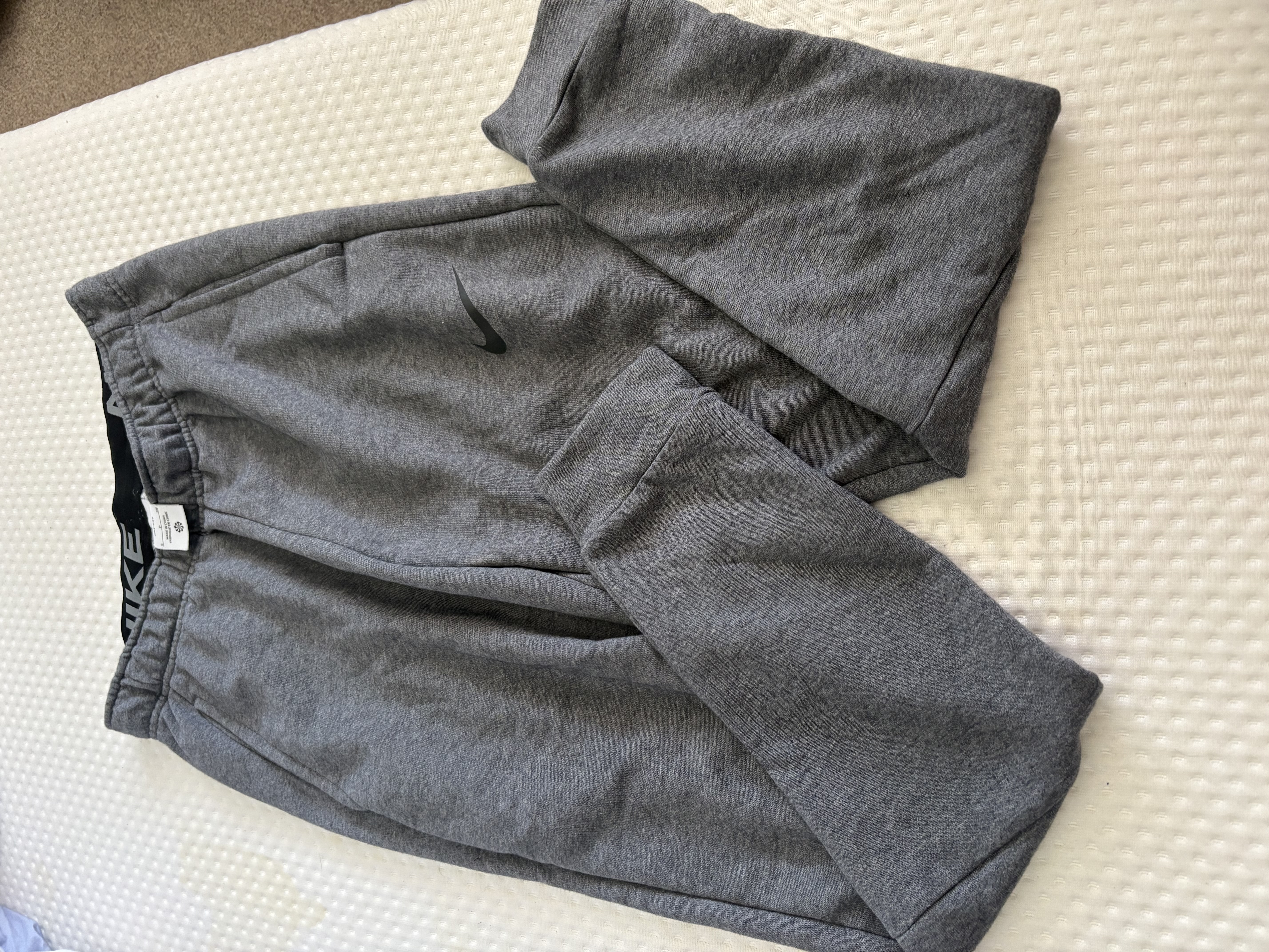 Nike grey tracksuit bottoms