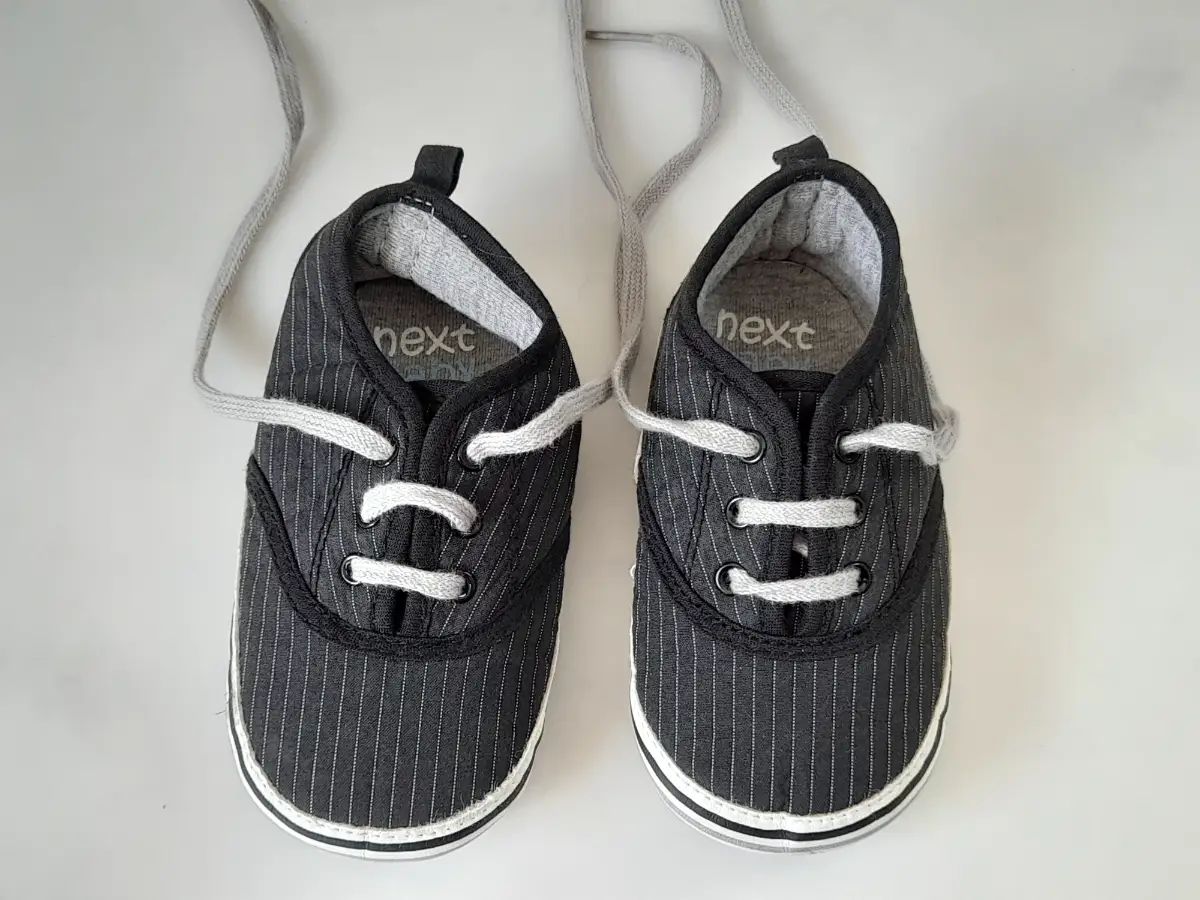 Next size 3.  12-18 months baby boys lace-up shoes. Good condition