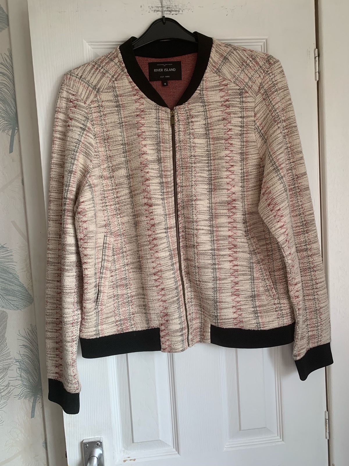Primark longline grey faux suede coat Size M 12-14