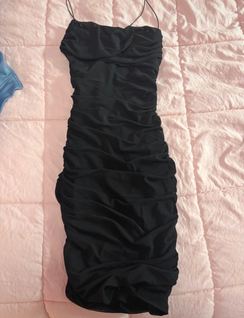 Oh Polly Little black dress spaghetti strap dress