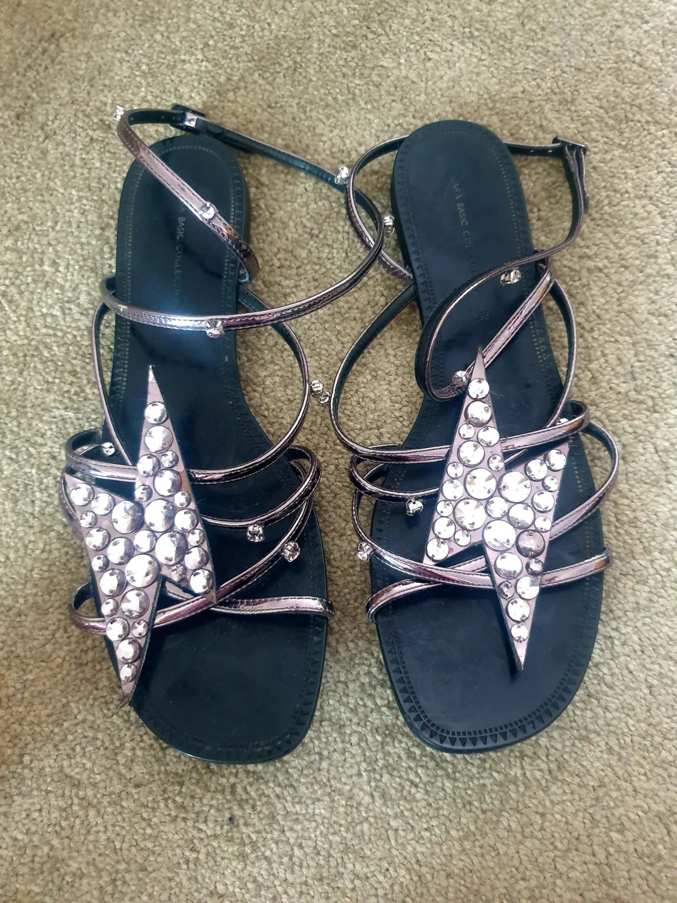 Zara Wrap Around Gladiator Style Ladies Flat Sandals Size UK 5 EUR 38