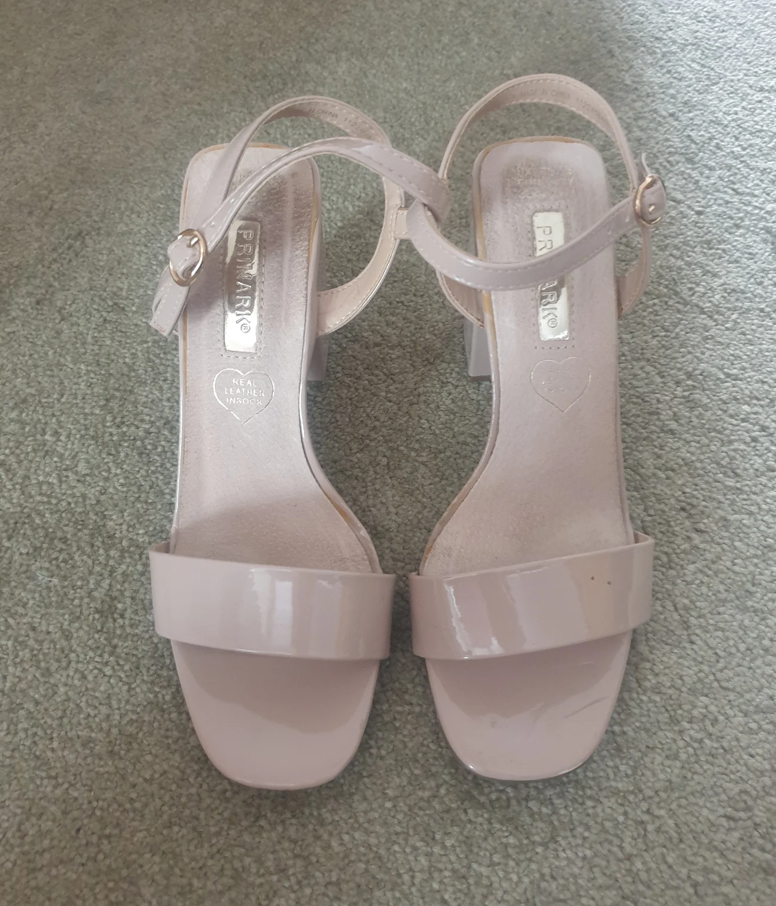 Primark Beige Pink Brown Ladies Sandles Size UK 4 EUR 37
