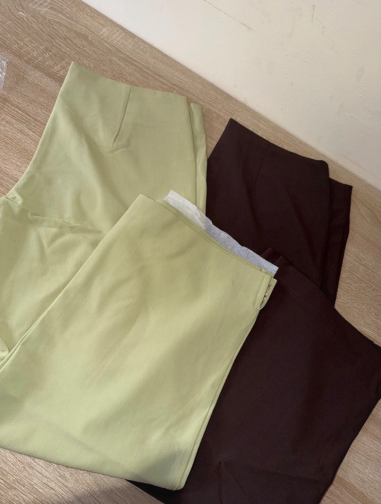 Ladies Size 14 Cropped Trouser Bundle Green & Brown