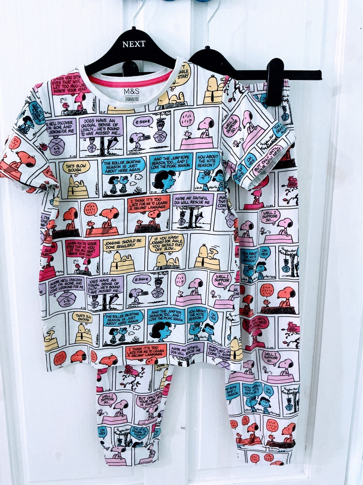 Marks & Spencer’s peanuts pyjamas, pjs, sleepwear 8-9 years