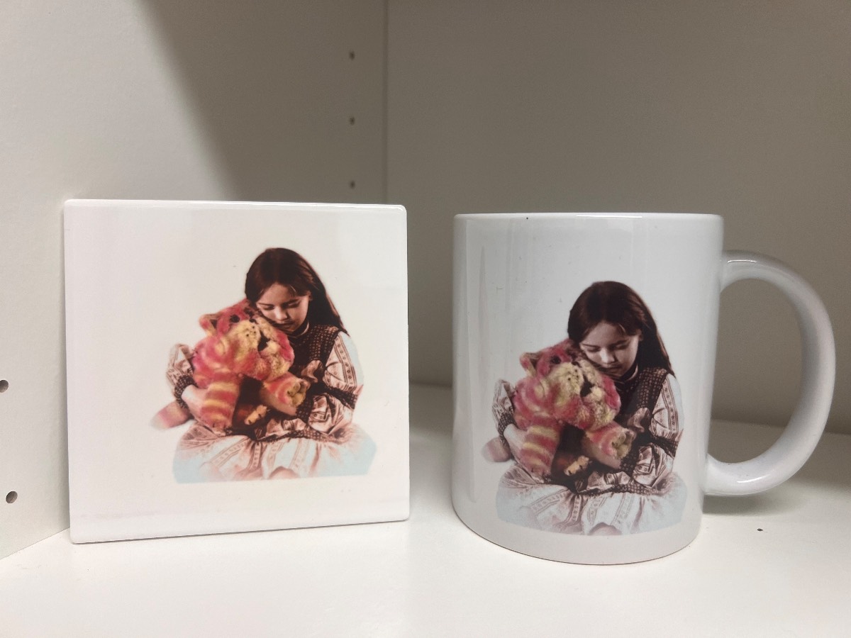 Bagpuss and Emily ceramic mug and coaster