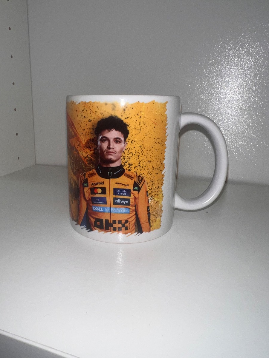 Lando Norris F1 ceramic mug