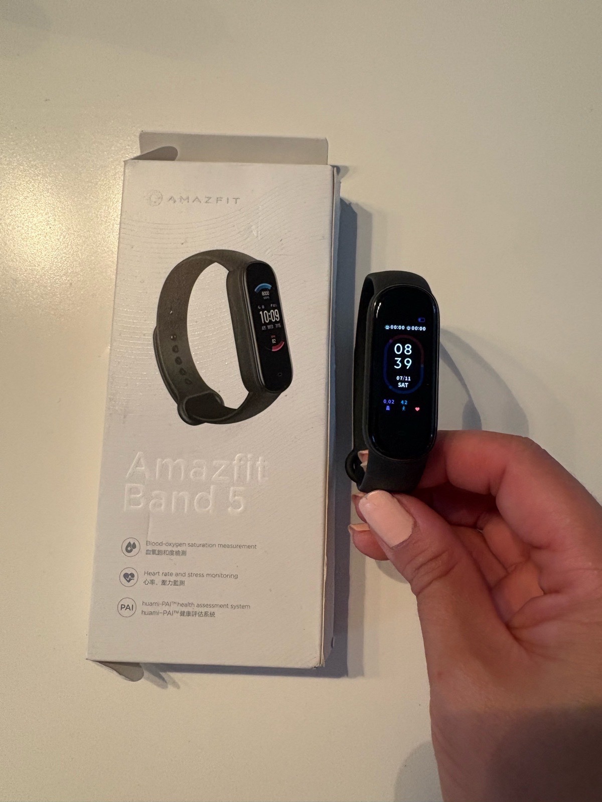 Amazfit Band 5 Fitness Tracker – Heart Rate, SpO₂ & Sleep Monitoring
