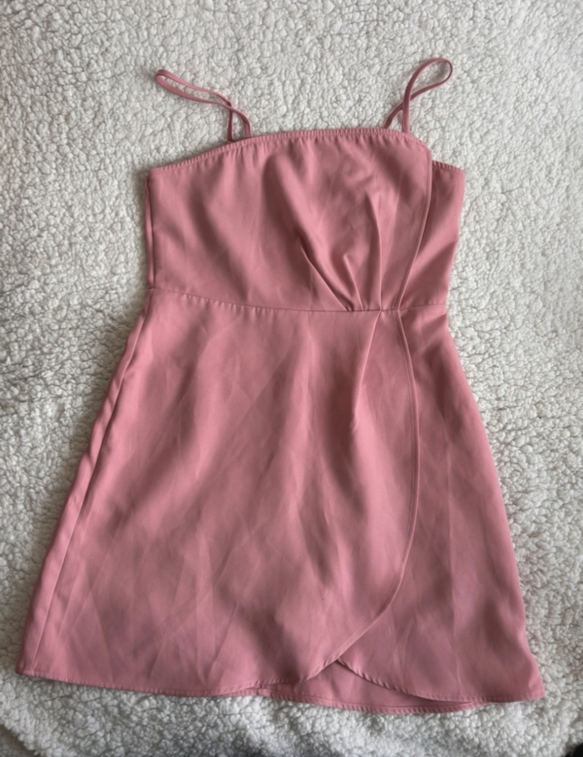 CIDER Pink Strappy Mini Dress – Size S