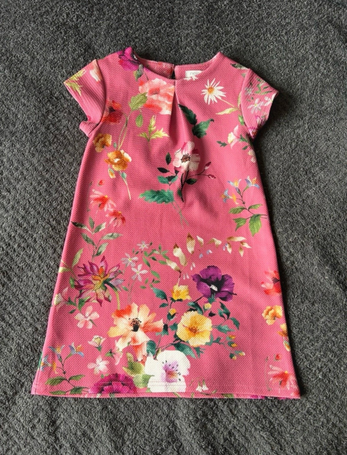 Next Pink Floral Dress - Age 5 - Great Condition