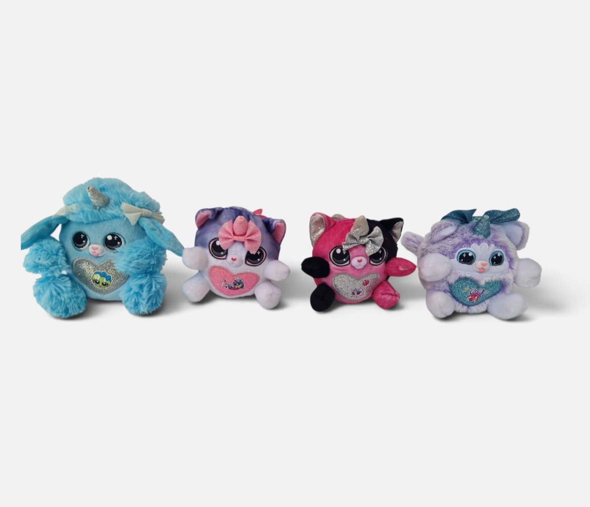 ZURU Rainbocorns Puppycorn Bow Surprise Plush Bundle of 4. *Ex.Con*