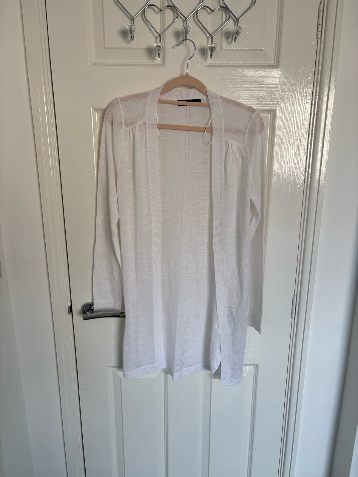 M&S white lightweight knitted cardigan