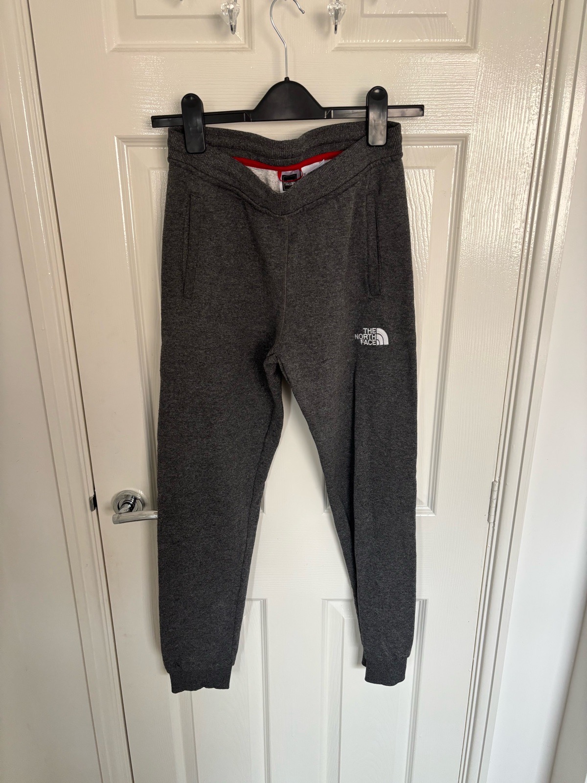 Boys Junior Grey North Face Cuffed Joggers