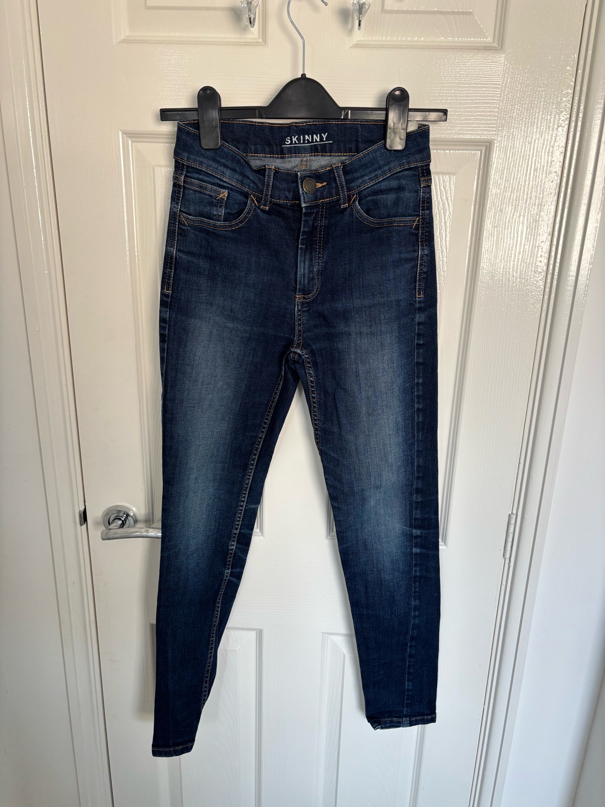 M&S dark wash skinny jeans