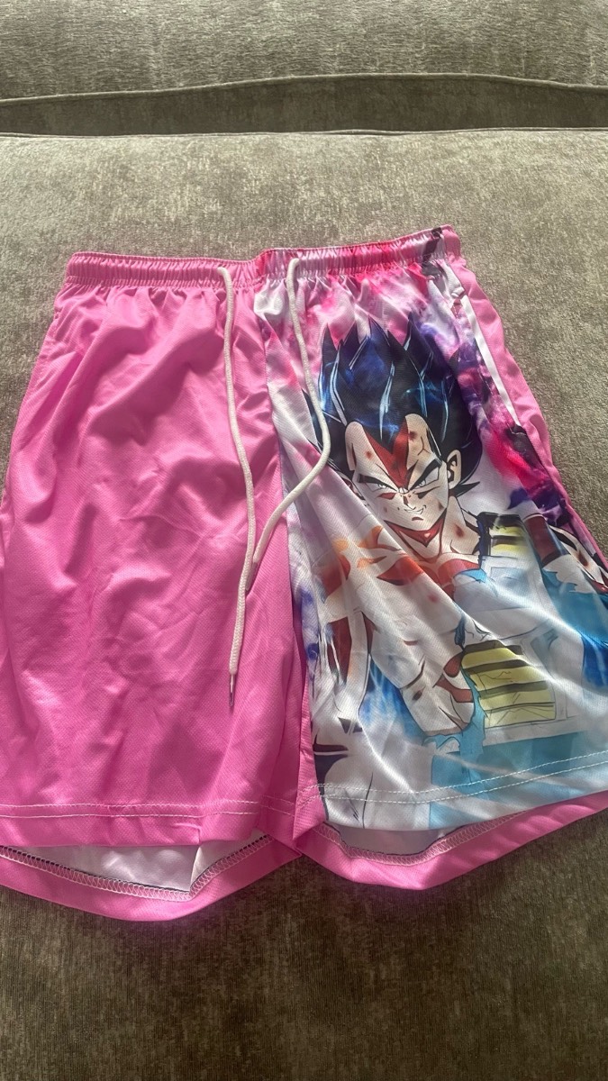 Dragon ball vegeta pink shorts