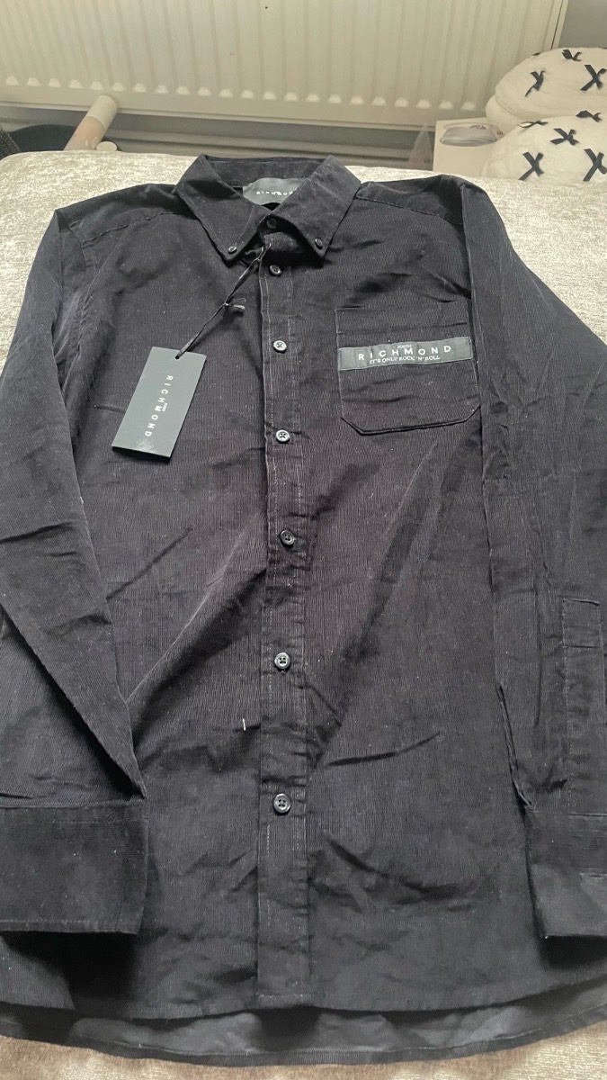 John Richmond black cotton shirt